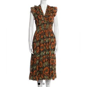 GREAT CONDITION: ULLA JOHNSON Samara Dress Nocturne Size 8
